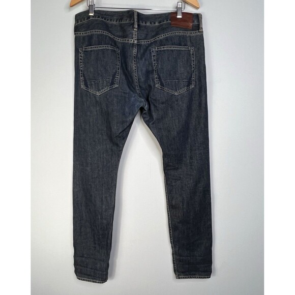 AllSaints Jeans Mens W34 Blue Denim Cigarette Skinny Fit Stretch Button Fly - Picture 2 of 14